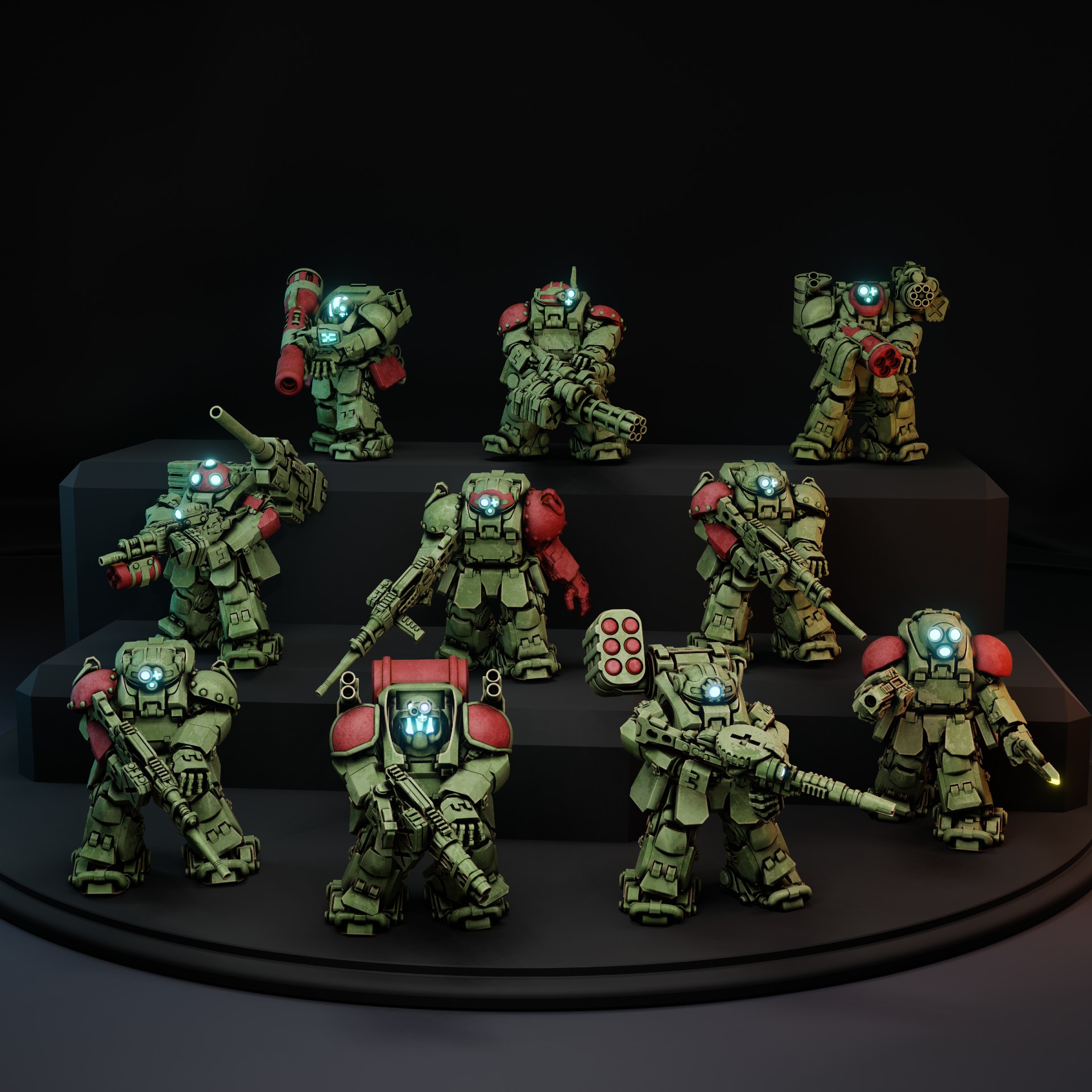 Demeter power armour high mobility type